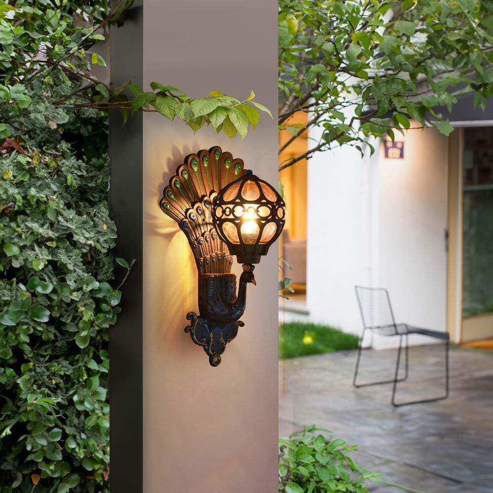 直销新款户外壁挂式壁灯防水创意走廊过道别墅景观庭院露台花园大