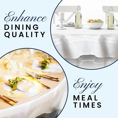 Clear Plastic Tablecloth Table Cloth Protector Cover