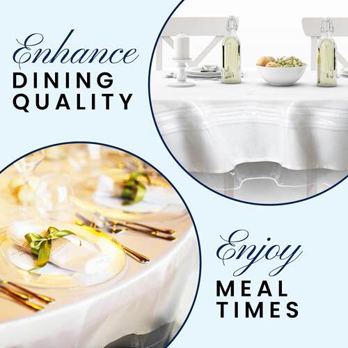 Clear Plastic Tablecloth Table Cloth Protector Cover