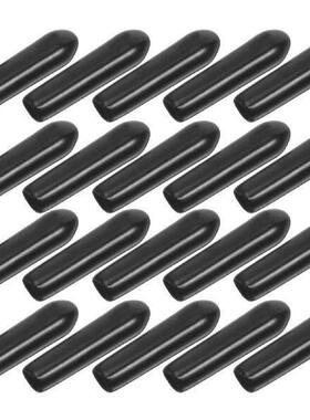 200pcs PVC Soft Rubber Caps for Bolt End Plugs 5mm Black