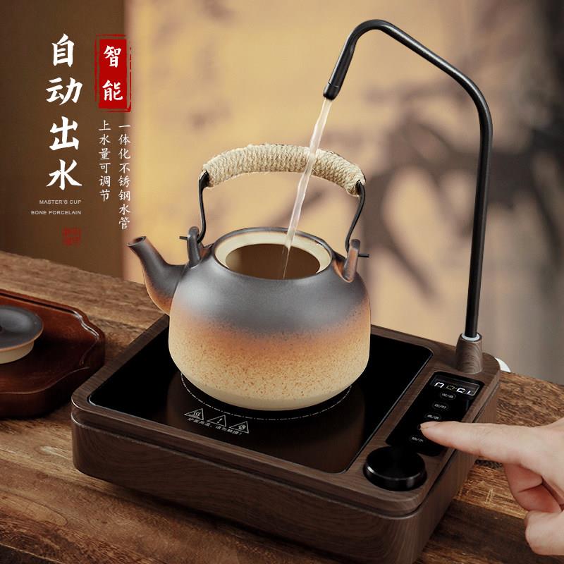 2026新款自动上水电陶炉煮茶器陶瓷提梁壶茶炉泡茶专用烧水壶复古