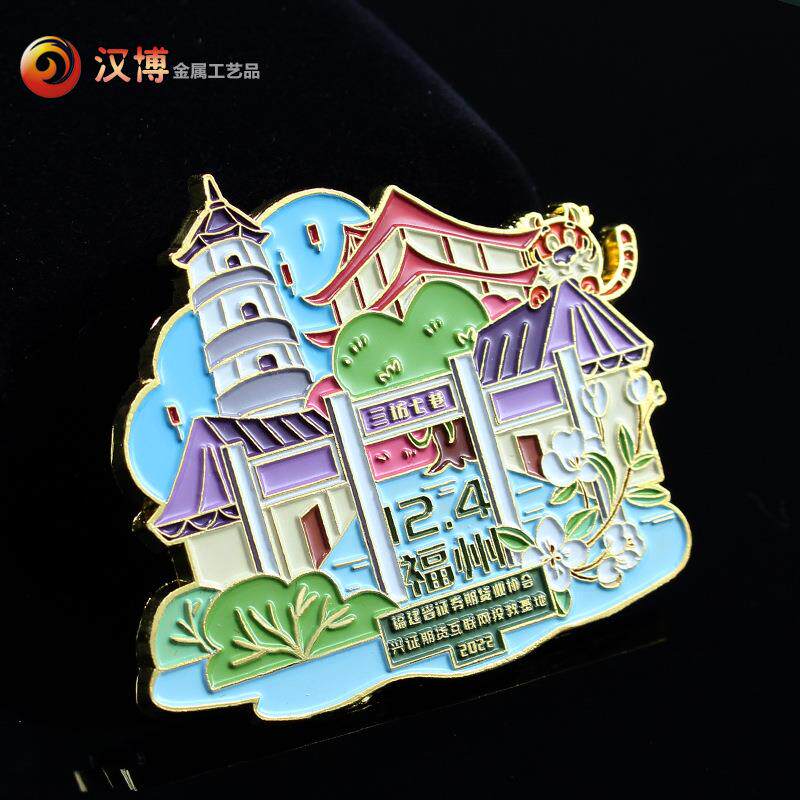 旅游景区金属冰箱贴定制 高级烤漆创意新款磁贴立体文创摆件定做