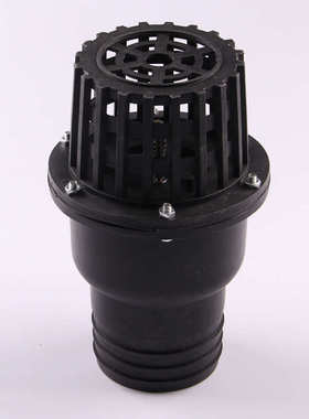 水泵底阀 止回阀3寸 185mm*60mm塑料底阀 莲蓬头 外径75MM