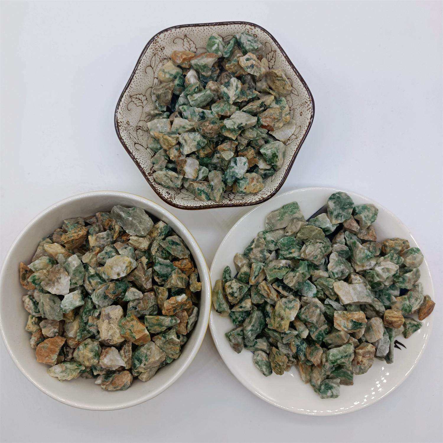 供应天河石洗米石水洗石华彩石碎石绿松石