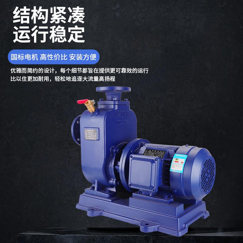 浙江肖荣ZW分体式清水自吸泵卧式管道离心泵 自吸泵电动高扬程