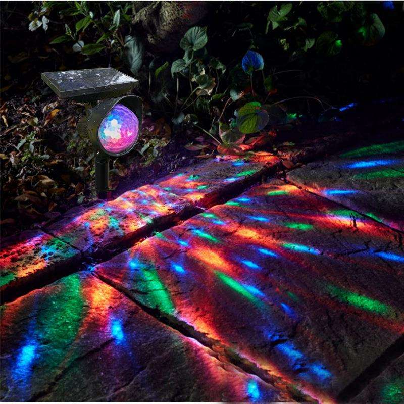 户外旋转灯魔幻球彩光灯草坪灯庭院灯洗墙壁灯