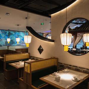 新中式卡座沙发火锅店茶楼餐桌椅湘菜馆茶餐厅饭店组合商用优选