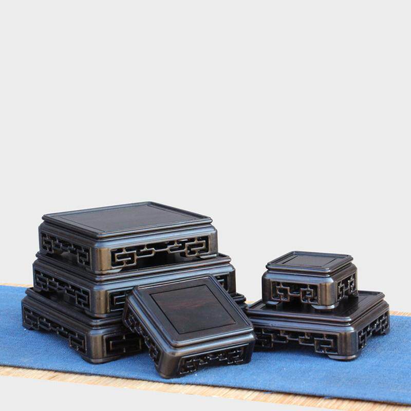 红木紫光檀印章茶壶摆件底座奇石头玉器文玩古董佛像盆景实木托架