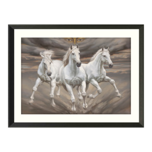 限量版 画 三骏图 吴欢艺术家写实系列 名家精品 旷世奇才