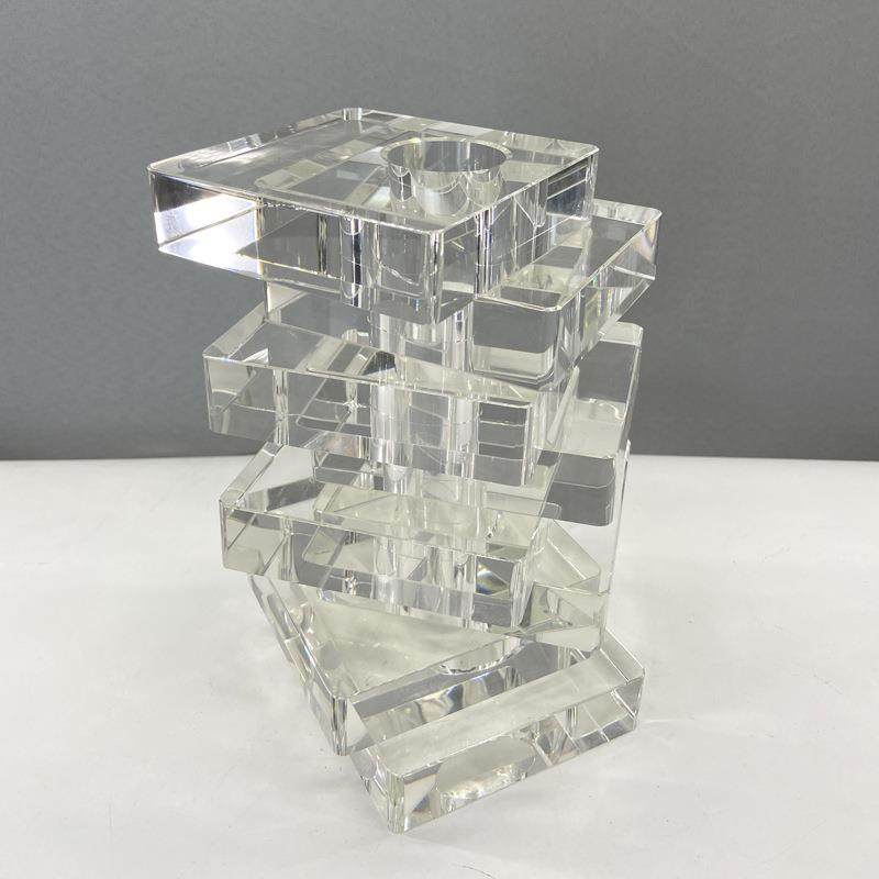 现代简约晶花瓶UIZ摆家居件客厅花器软花装饰水品电视柜创意透明