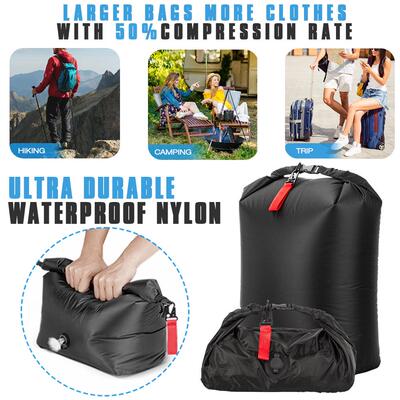 防水袋游压泳溯漂流包真IPK空免抽气压缩袋旅行溪袋真空包衣缩物