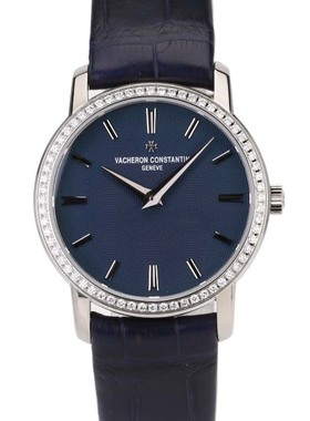 原镶钻[9.8新]江诗丹顿公价142000传袭石英女表25558/000G-9758