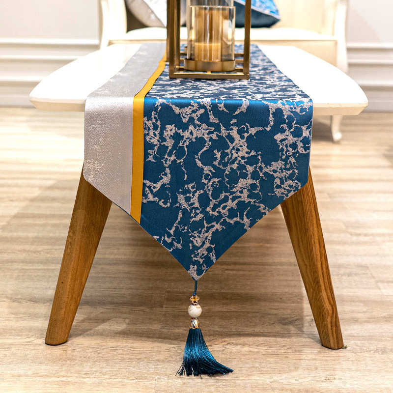 新中式轻奢风桌旗现代简约茶几电视柜家居餐桌床尾巾旗布艺批发,居家布艺,桌旗,淘宝优惠券,粉丝福利购,淘宝优惠卷