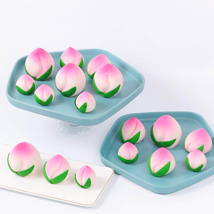 老人祝寿生日蛋糕装饰成品巧克力寿桃摆件立体大寿桃烘焙蛋糕装扮