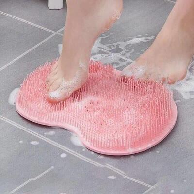 Silicone bath massage mat Shower foot and back brush Wall mo