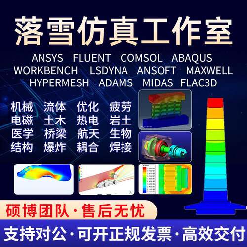 人气代做ANSYS/Fluent/ABAQUS/comsol/Adams/Lsdyna/Flac3d有限元