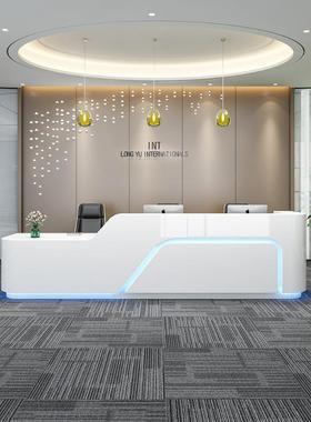 诗季木歌前台接待台迎宾咨询台收银吧台办公室前台办公桌非烤漆