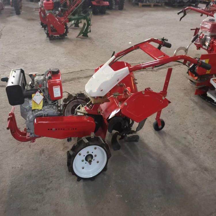 手扶自走式柴油四驱微耕机大棚用小型旋耕机小型农用开沟耕田机