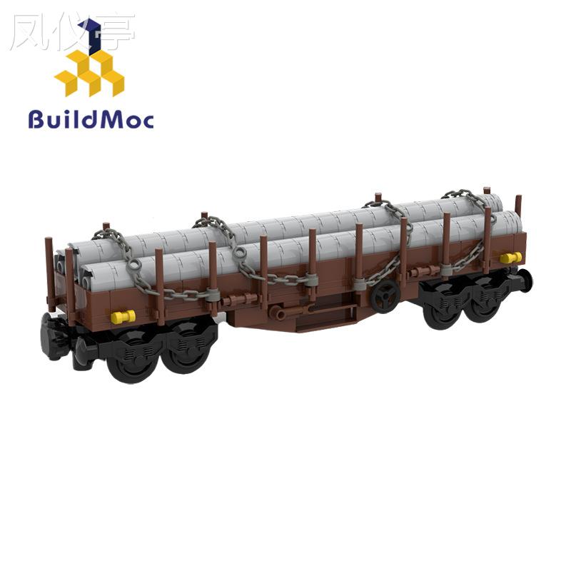 BuildMoc德国MOC-35132平板货车成人男孩玩具兼容拼搭积木