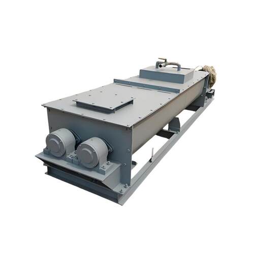 双轴粉尘加湿机灰尘加湿搅拌机双轴单轴槽式搅拌设备灰沙加湿设备