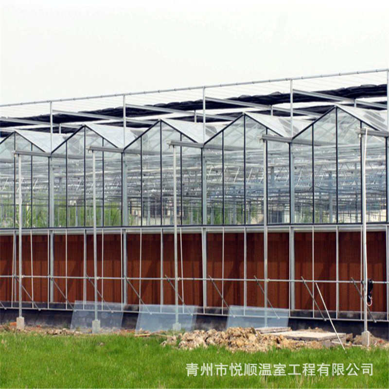 智能玻璃温室育苗温室大棚无土栽培玻璃温室大棚工程生产厂家配件