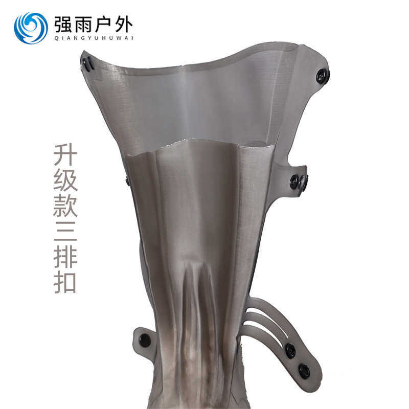 利雨一次成型注塑雨靴下雨天防滑加厚耐磨成人户外登山鞋防水鞋套