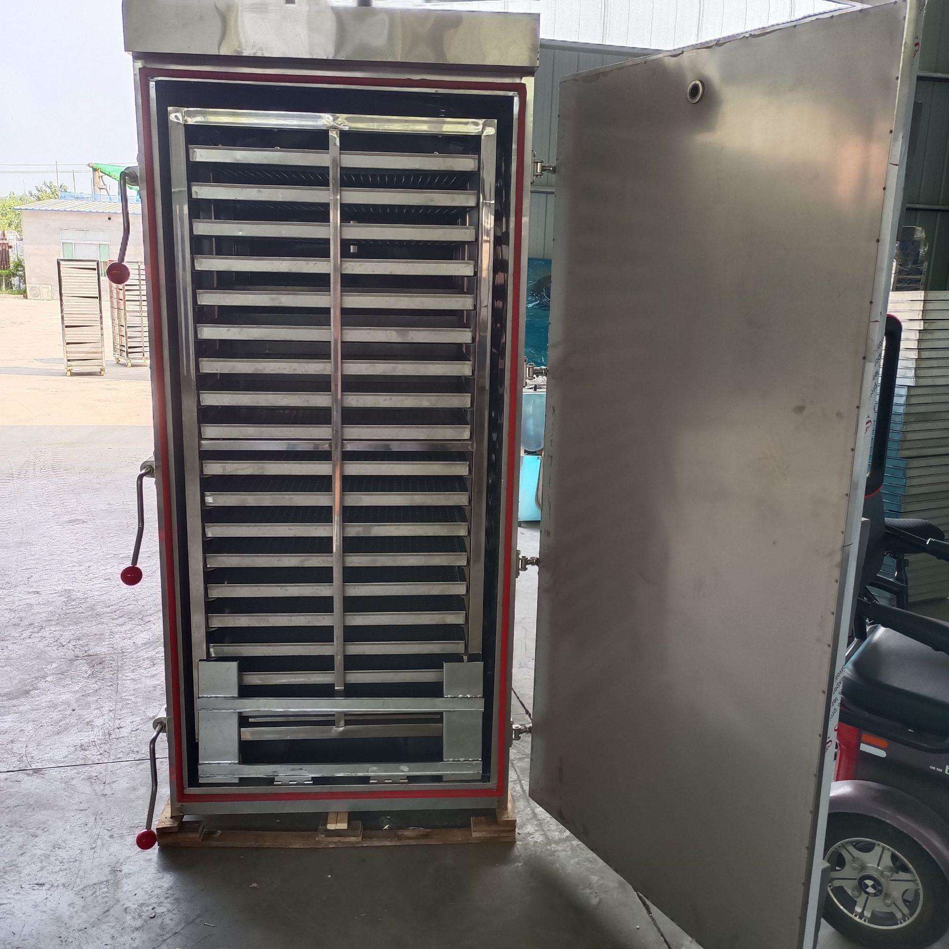 大型馒头蒸房不锈钢双门蒸房 36盘蒸房 醒蒸一体馒头蒸房架子车