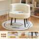 奶油梳妆北欧网红化妆设计师美甲店餐椅家用卧室靠背轻奢梳妆台椅