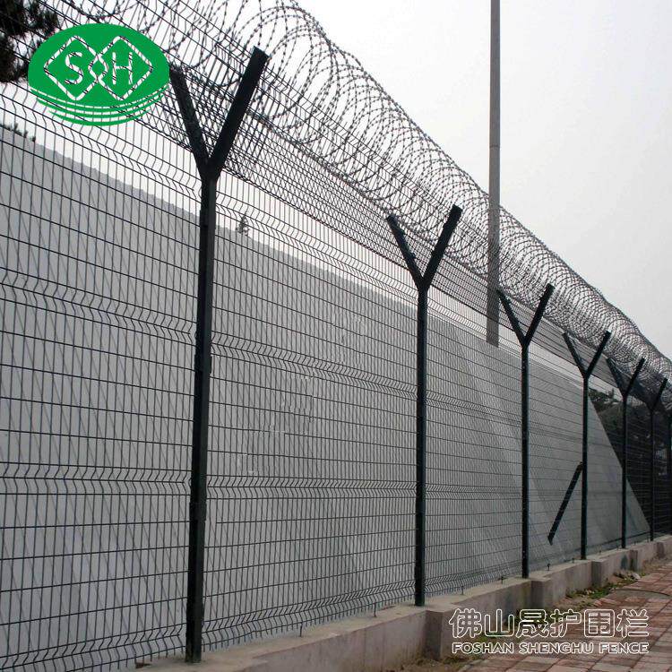 定制监狱围栏网Y型柱护栏刀刺网围栏看守所安全隔离防护栏
