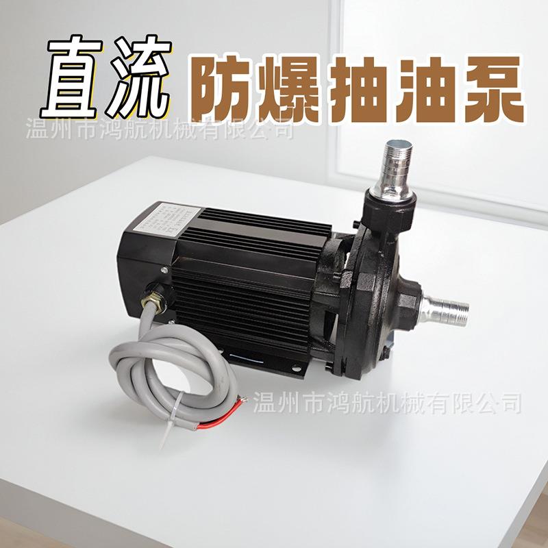12V24V车载大流量防爆抽油泵柴汽油加油机输油泵铜叶轮离心增压泵