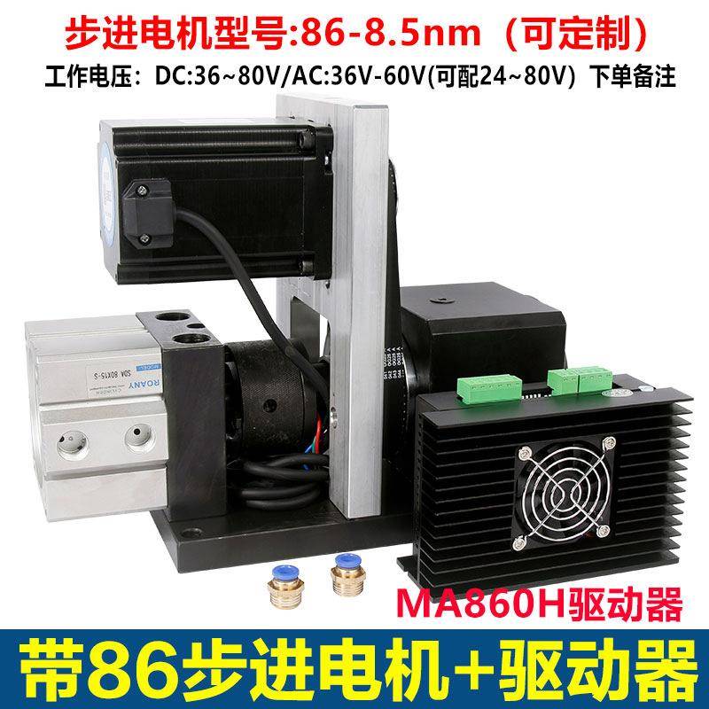 高转精25891密型气动车床主轴仪表车头自夹动化夹具数控旋气动座0