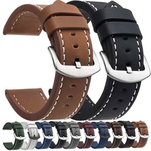 Fashion Watch Band Strap Sport Vintage Leather Watchband Sta
