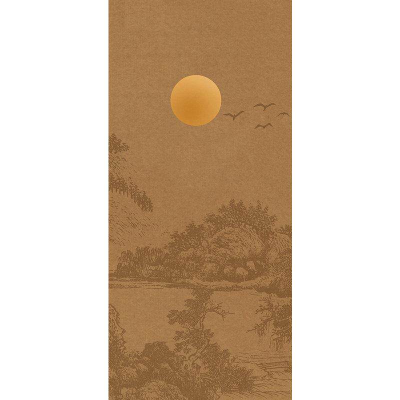 新中式覆古装饰衣柜门自粘贴纸防水翻新改造卧室柜子贴画加厚壁纸