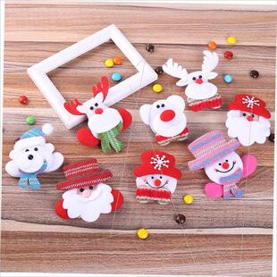 Christmas led with light creative elderly light brooch灯