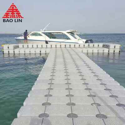 宝琳塑料浮筒码头停船位水上平台摩托艇游艇泊位活动钓鱼浮桥栈道