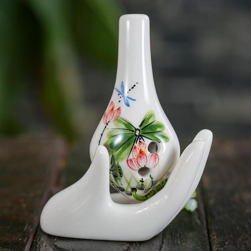 高档风陶笛6高音雅C孔调陶笛SC嘴高音陶笛欢快长风格乐器初学易学