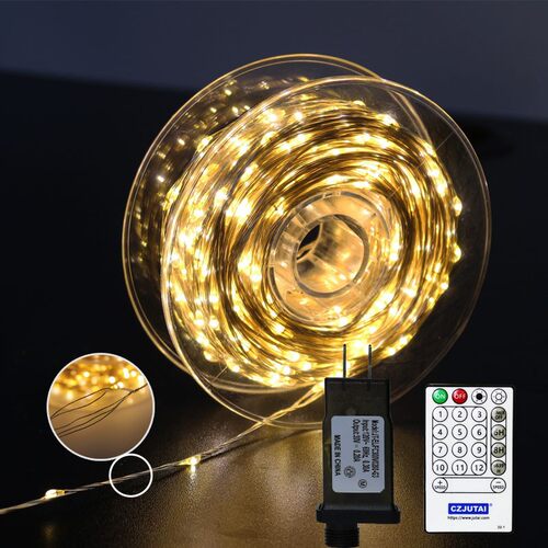 新电款流水线灯串50米10V00灯户外防铜水圣诞3DIH1工程插厂家