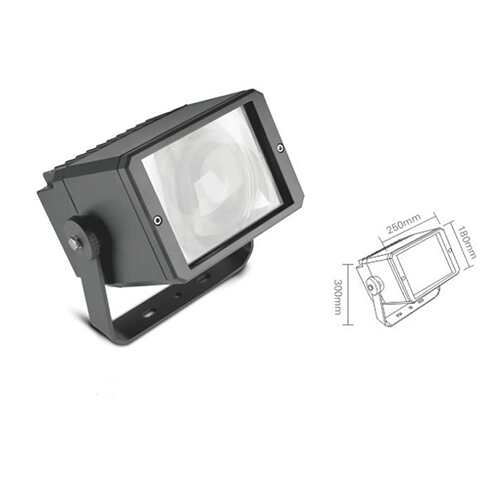 厂家直供新款私模led方形投光灯30W50W户外防水射程远一束光投射