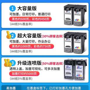 88墨盒连CL5XLcanon喷墨盒兼容5打印 P11PG墨盒83可加墨盒683改装