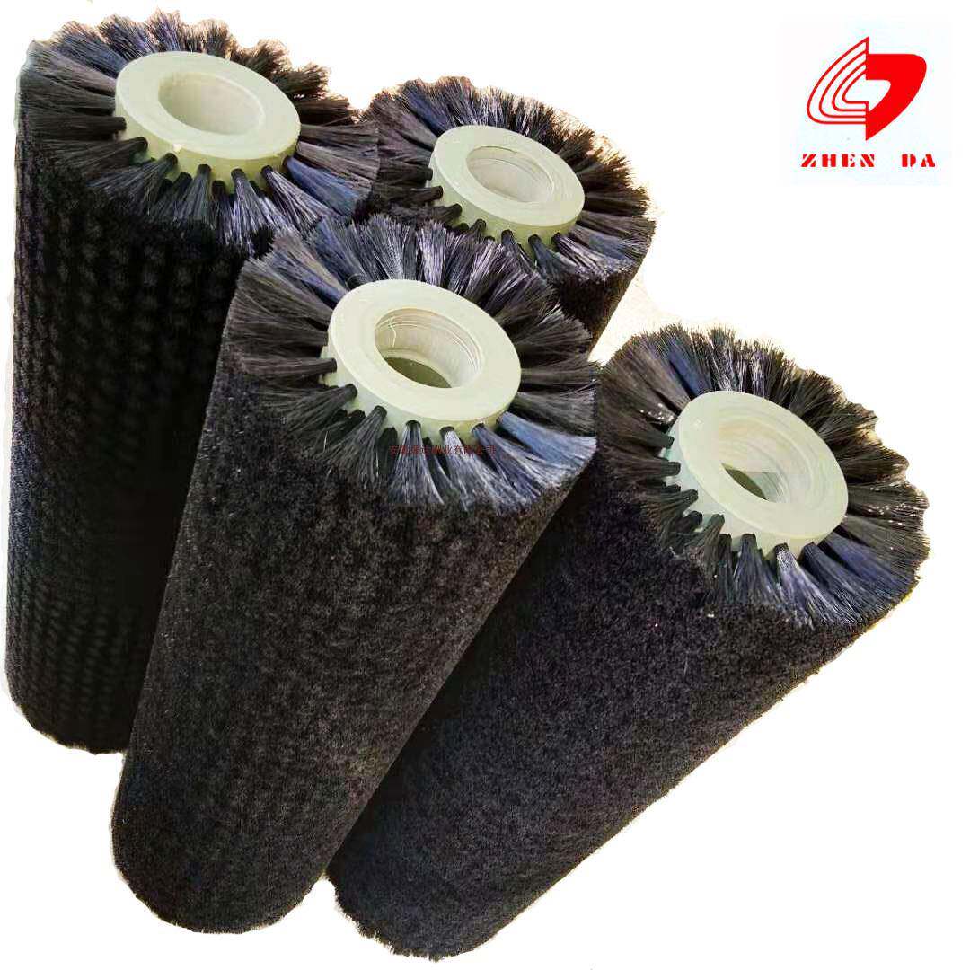 工业机械毛刷辊蔬菜水果清洗机滚刷耐高温尼龙毛刷厂家直销