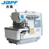 杰福工业缝纫机全自动包缝机内置直驱电机智能一体式 四线打边机