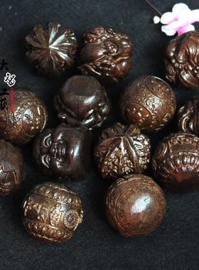 厂家直销 越南天然沉香木核桃保健球 沉香木摆件工艺品手把件