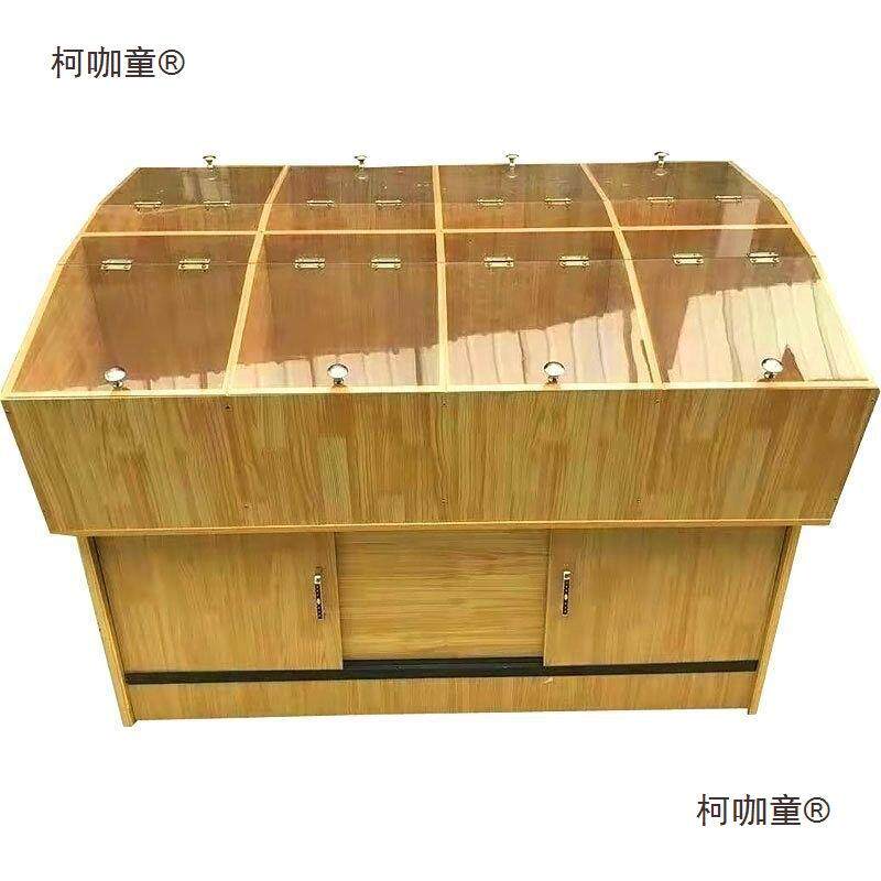 市货架米362面粮桶杂超展粮柜米斗五谷杂粮示柜米超市带透斗明麦