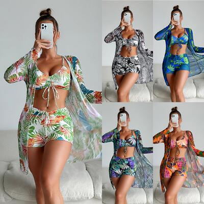 Special fabric bikini three women swimsuit