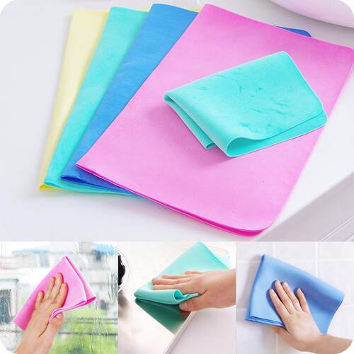 Faux suede car cleaning cloth, large multifunctional towel f