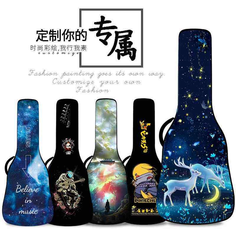 个性定制民谣吉他包41寸40寸高颜值双肩加厚木吉他揹包琴套专用袋