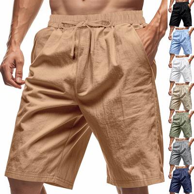 Men Pocket Drawstring Waist Cargo Shorts Casual Streetwear