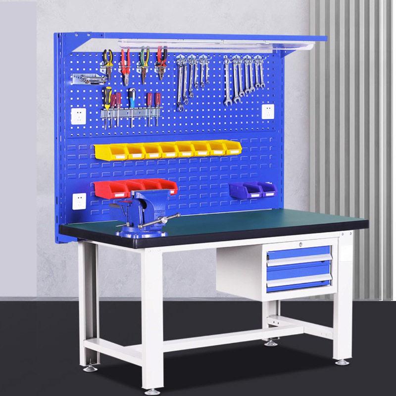 定制重型钳工台工厂钳工桌车间汽修防静电台流水线实验操作台图片