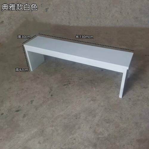 代简约实卧木餐桌长客条凳子家用GBD厅长现凳室床尾凳原木长方形