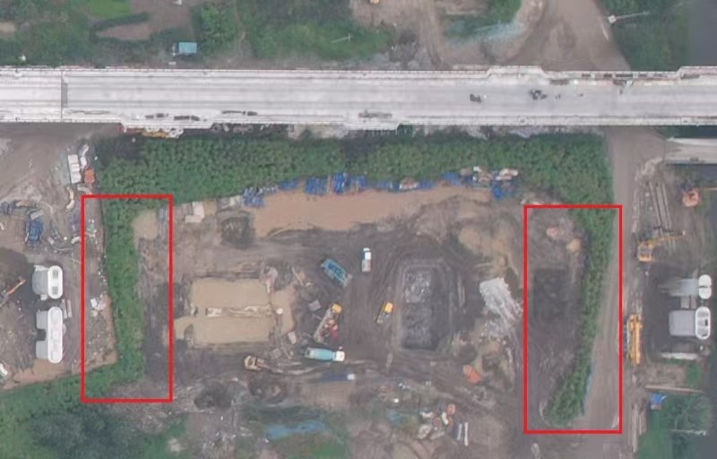 盐宜铁路白马段买断树木及其附属围挡